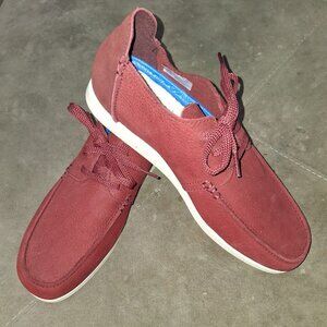 Clarks Men's Shacrelite Leather Brick Red Lace Up Shoes New Size 9M